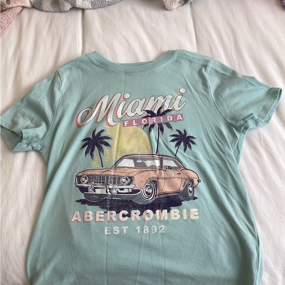 Abercrombie & Fitch Kids Miami Graphic Tee - teal